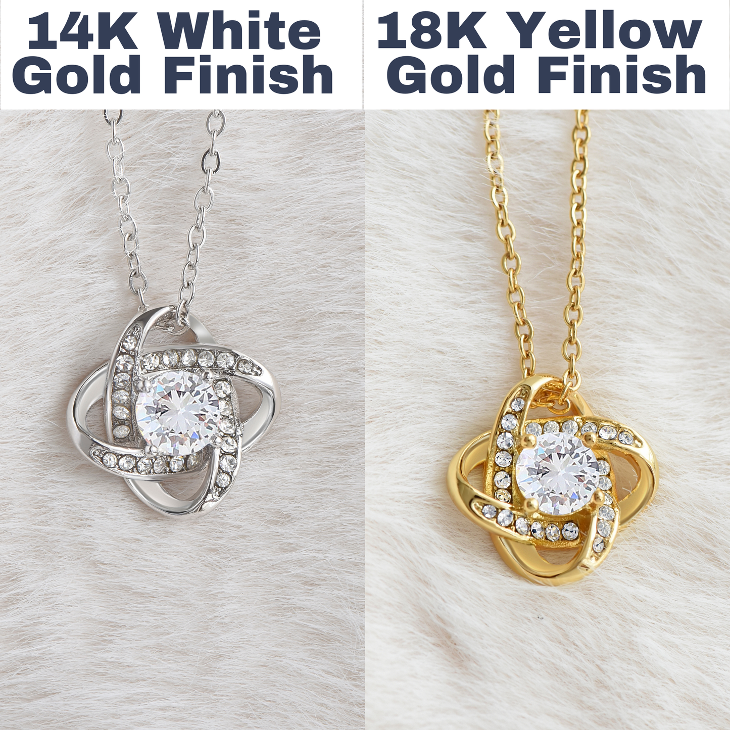 Dad's Crown & Smile Love Knot Necklace for Daughter