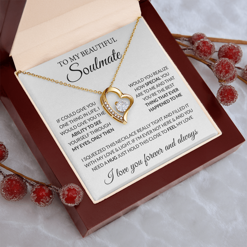 To My Soulmate – See Yourself Through My Eyes Necklace