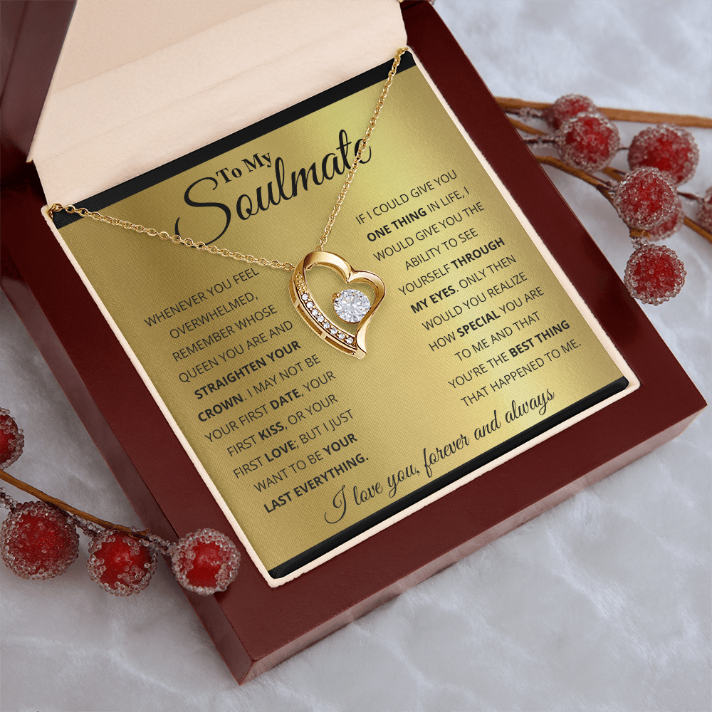To My Soulmate – Forever Your Queen Love Necklace
