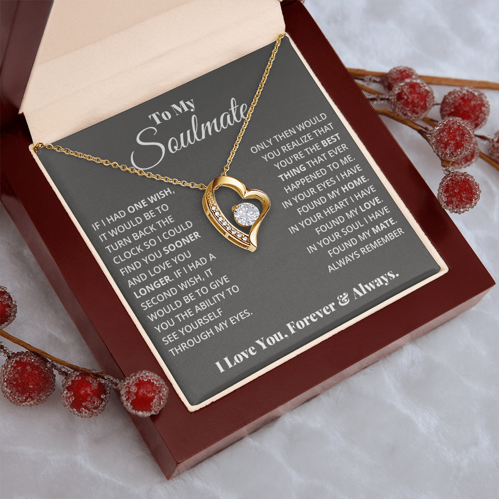 To My Soulmate – Love You Longer Forever Necklace