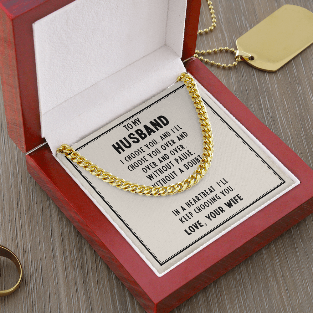 To My Husband Necklace – I Choose You Always
