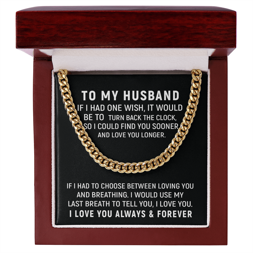 To My Husband Necklace – Love You Always & Forever