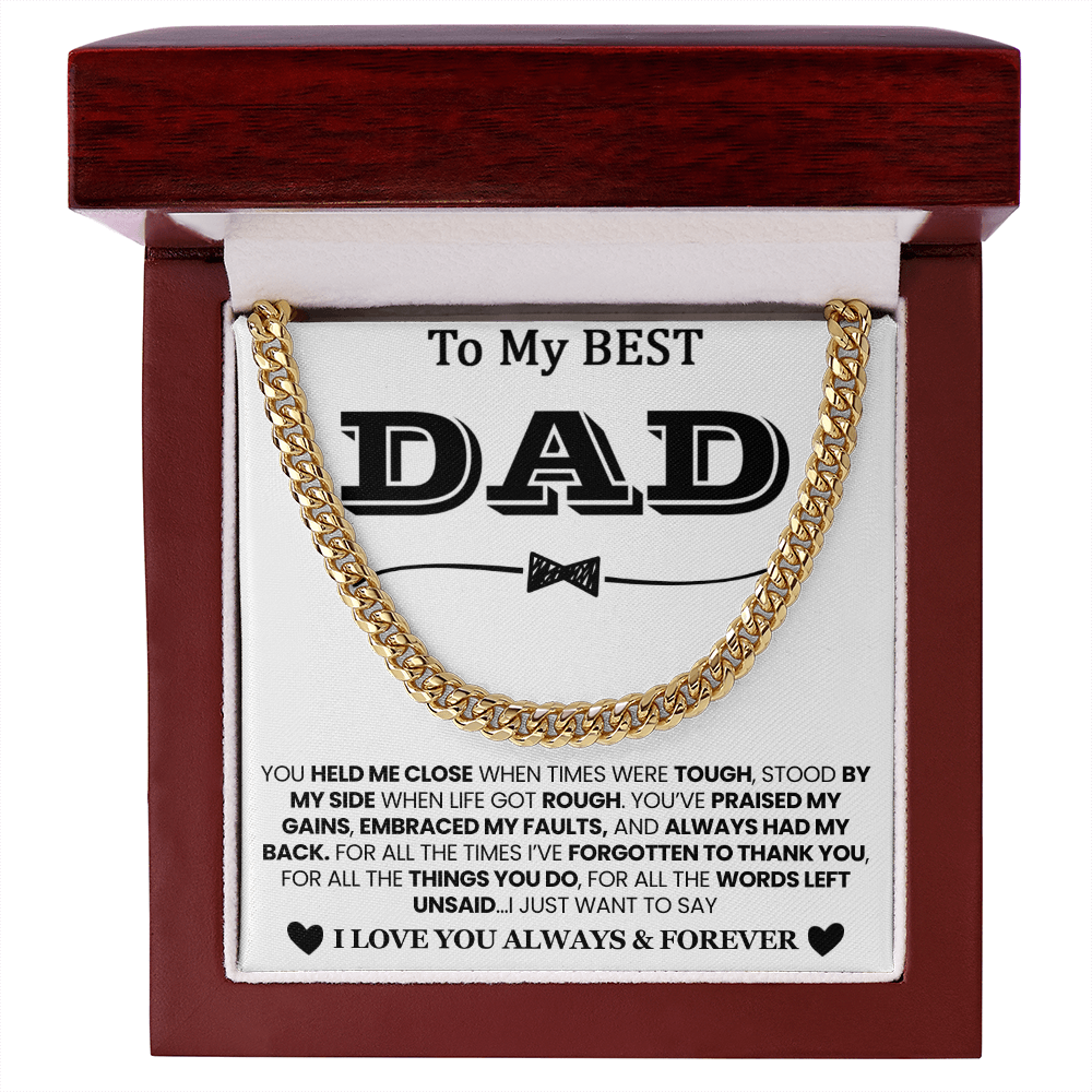 Best Dad Ever Necklace – I Love You Always & Forever