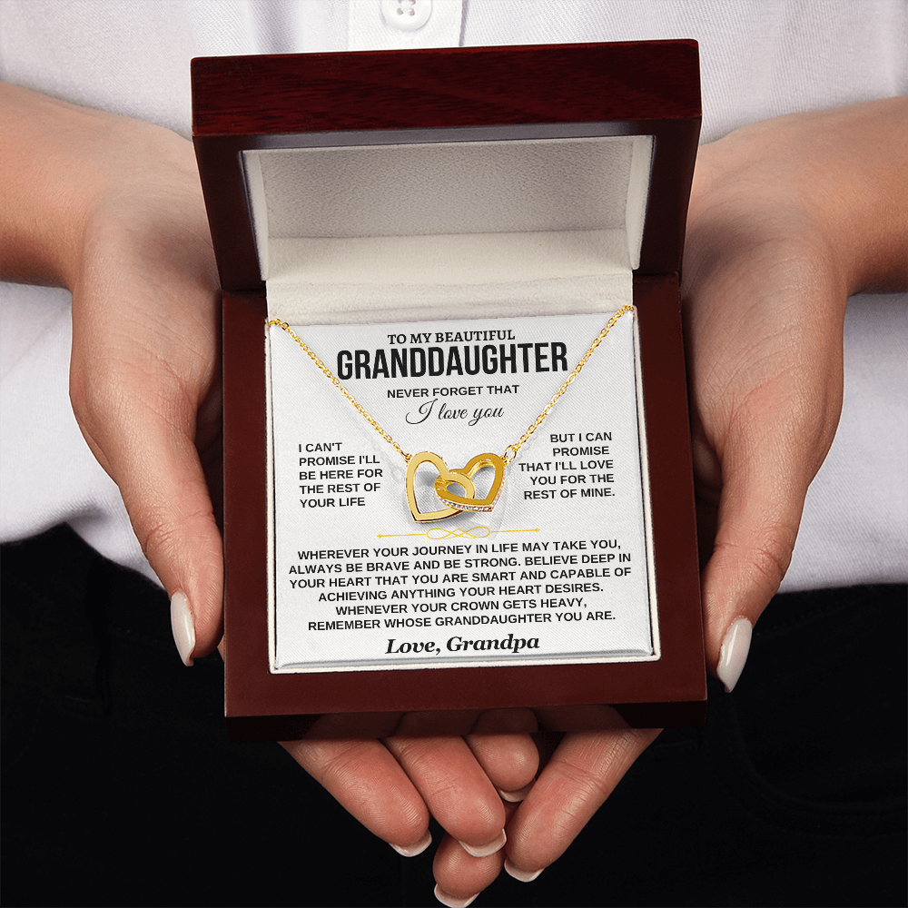 To My Granddaughter Necklace – Love, Courage & Endless Support