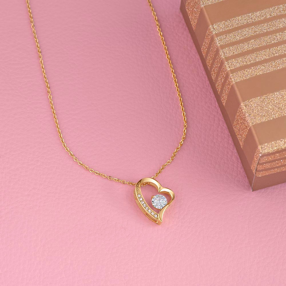 To My Daughter Straighten Your Crown Love Necklace