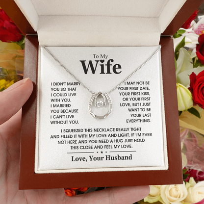 Birthday Gift for Wife Lucky in Love Necklace heartfelt keepsake 