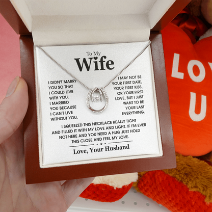 Christmas Gift for Wife meaningful jewelry with romantic message card 