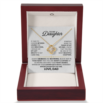 Graduation-Love-Knot-Necklace-for-daughter-with-encouraging-words