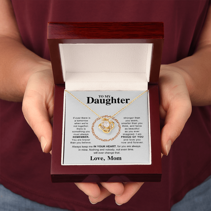 Love Knot Necklace for Daughter - Heartfelt Gift from Mom Forever