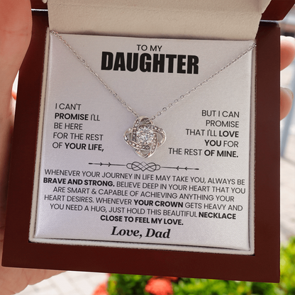 Love Knot Necklace for Daughter from Dad – Forever Loved Inspirational Gift
