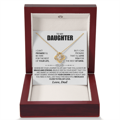 Love Knot Necklace for Daughter from Dad – Forever Loved Inspirational Gift