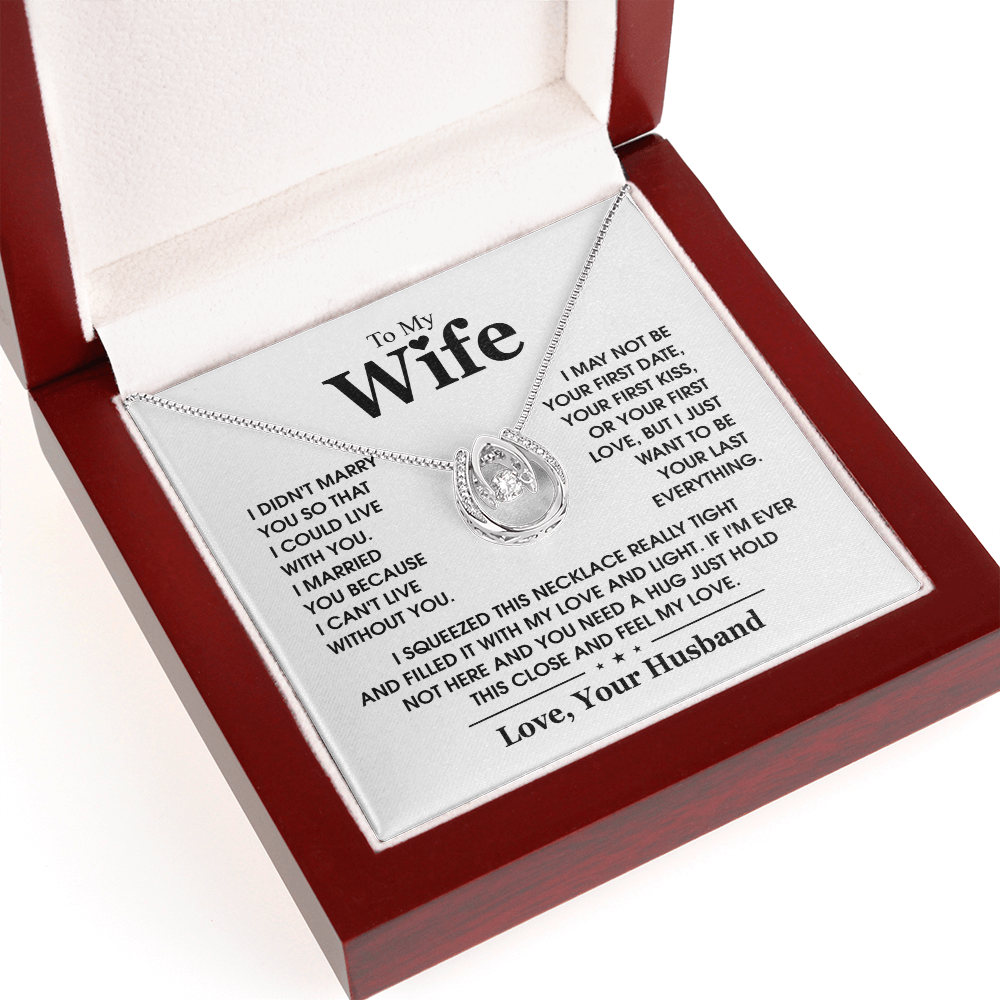 Romantic jewelry gift for wife from husband anniversary surprise