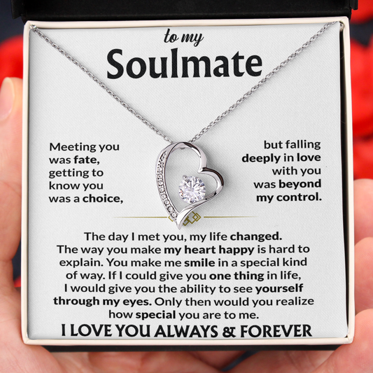 To My Soulmate Fate Brought Us Together Necklace