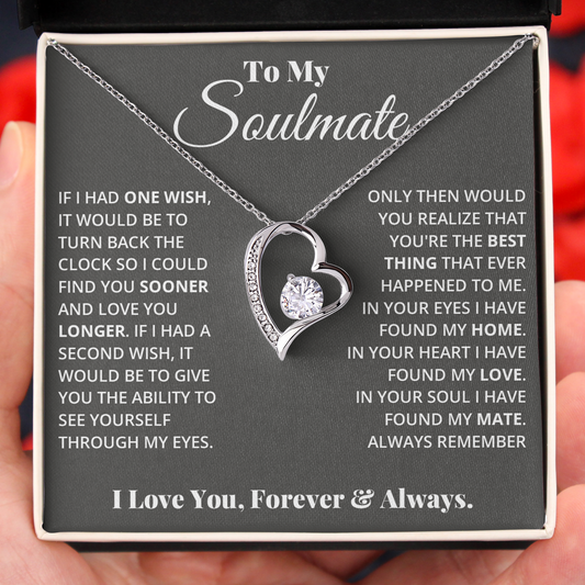 To My Soulmate I Found My Home In You Necklace