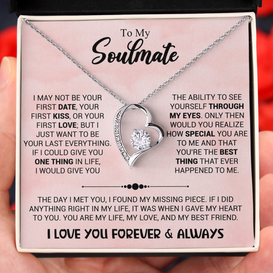 To My Soulmate My Last Everything Necklace