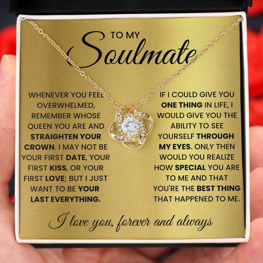 To My Soulmate My Queen Forever Necklace