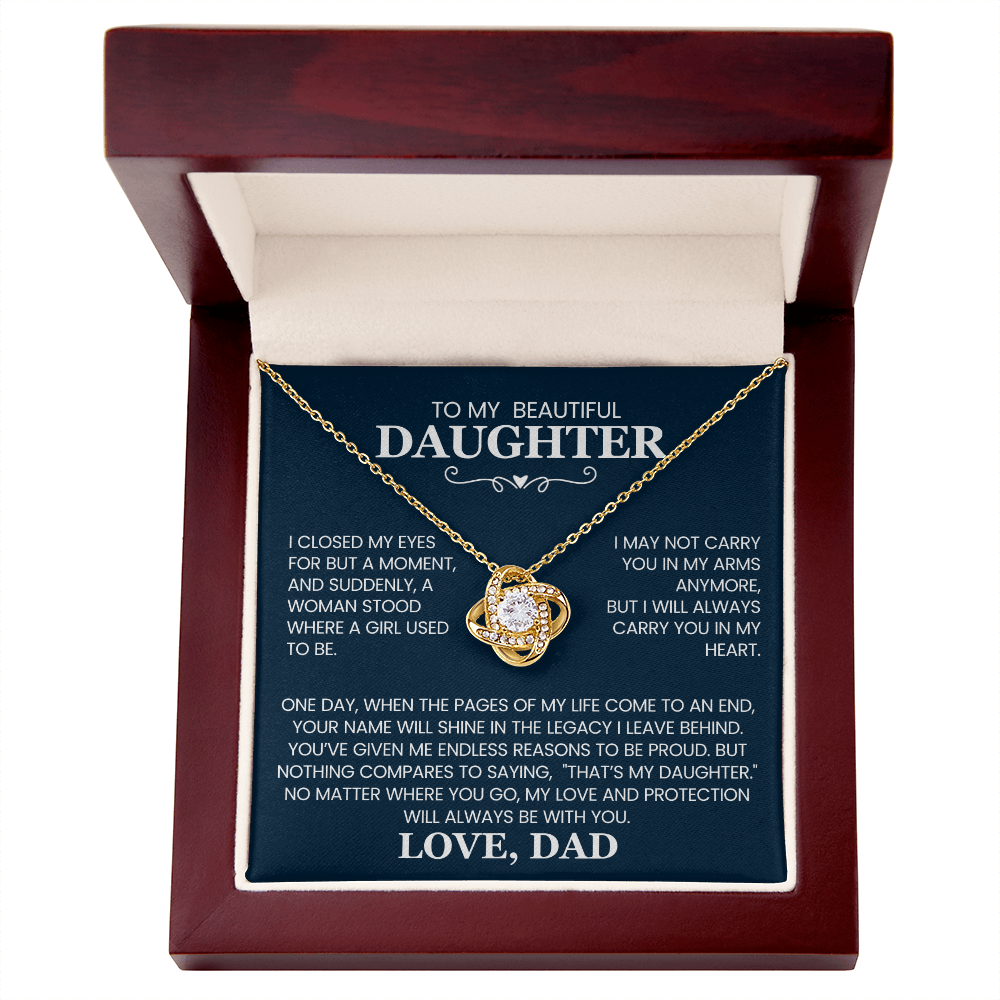 Unbreakable-bond-Love-Knot-necklace-for-daughter 