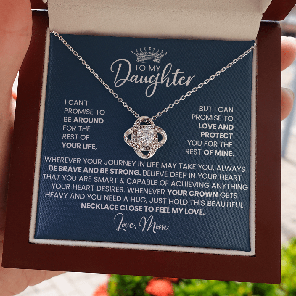 White-gold-Love-Knot-Necklace-for-daughter-with-loving-message 