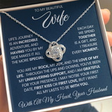 White-gold-Love-Knot-necklace-for-wife-gift