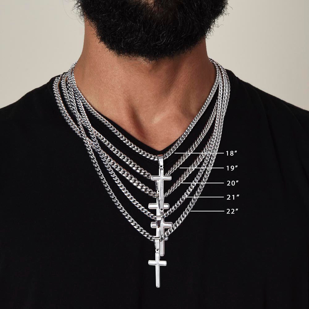 artisan-cross-necklace-for-grandson-gift 