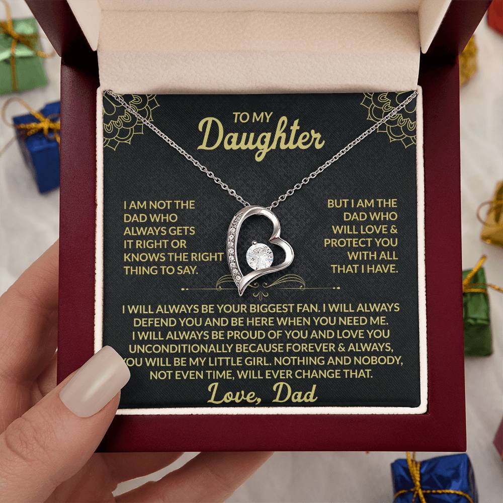 To My Daughter – Forever Love Necklace From Dad