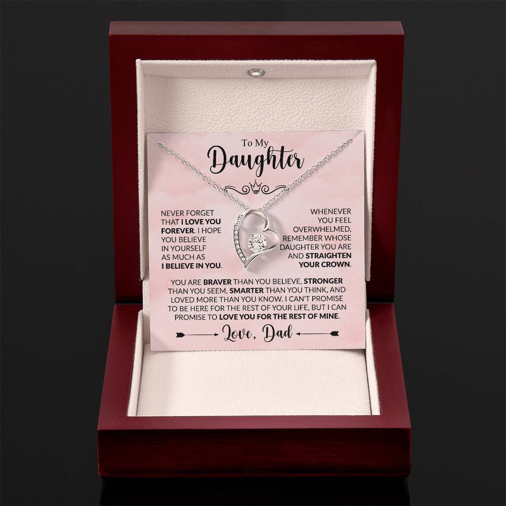 To My Daughter – Believe in Yourself Love Knot Necklace