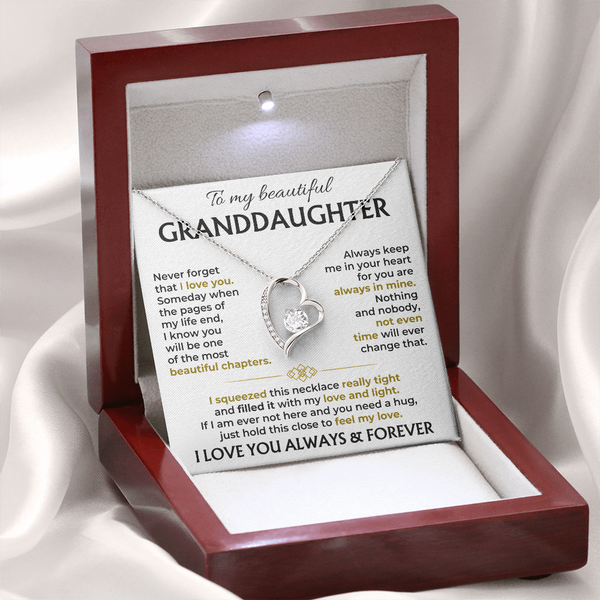 Forever Love Necklace for Granddaughter – Gift with Message of Love