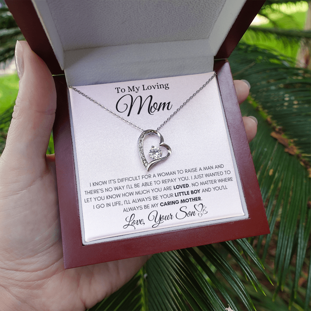 To My Loving Mom – Forever Love Necklace from Son