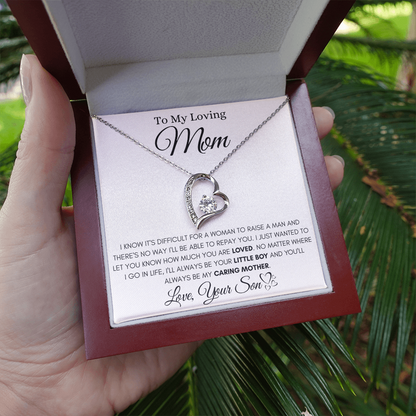 To My Loving Mom – Forever Love Necklace from Son