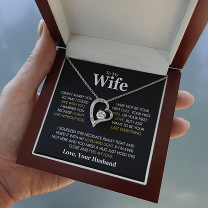 Gift for Wife from Husband Forever Love Necklace Last Everything Gift