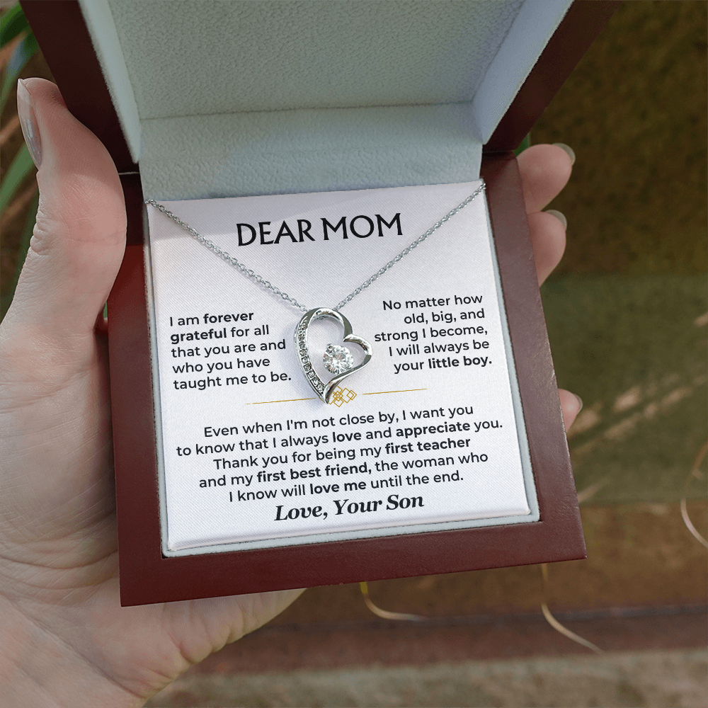 To My Mom – A Son's Forever Love Necklace