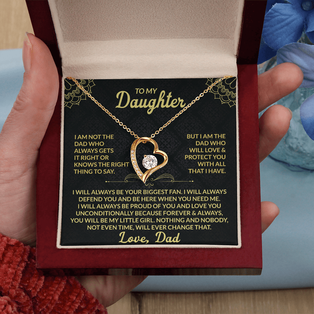 To My Daughter – Forever Love Necklace From Dad
