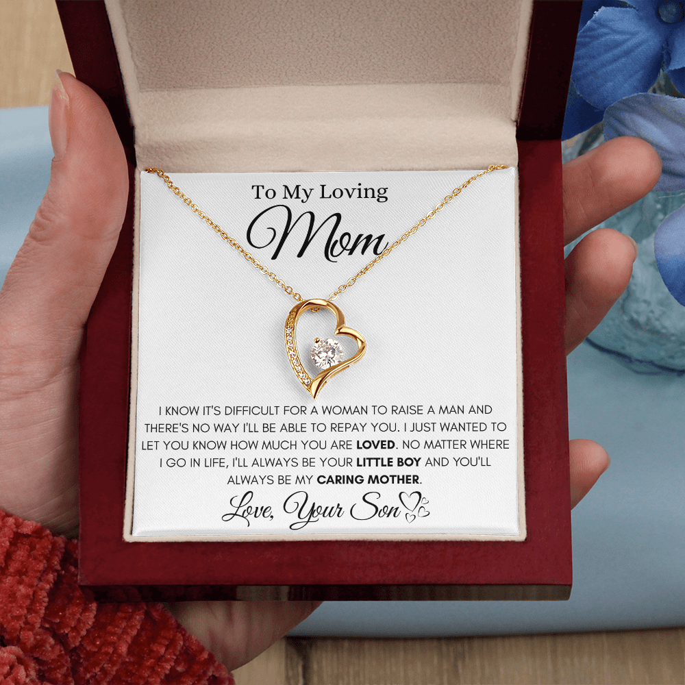 To My Loving Mom – Forever Love Necklace from Son