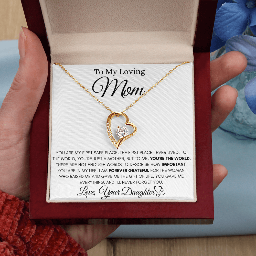 To My Loving Mom – Meaningful Necklace from Daughter