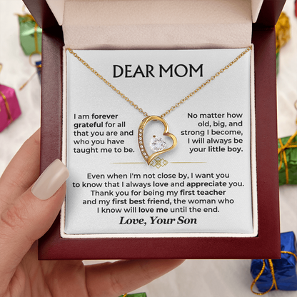 To My Mom – A Son's Forever Love Necklace