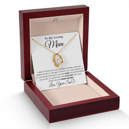 To My Loving Mom – Forever Love Necklace from Son