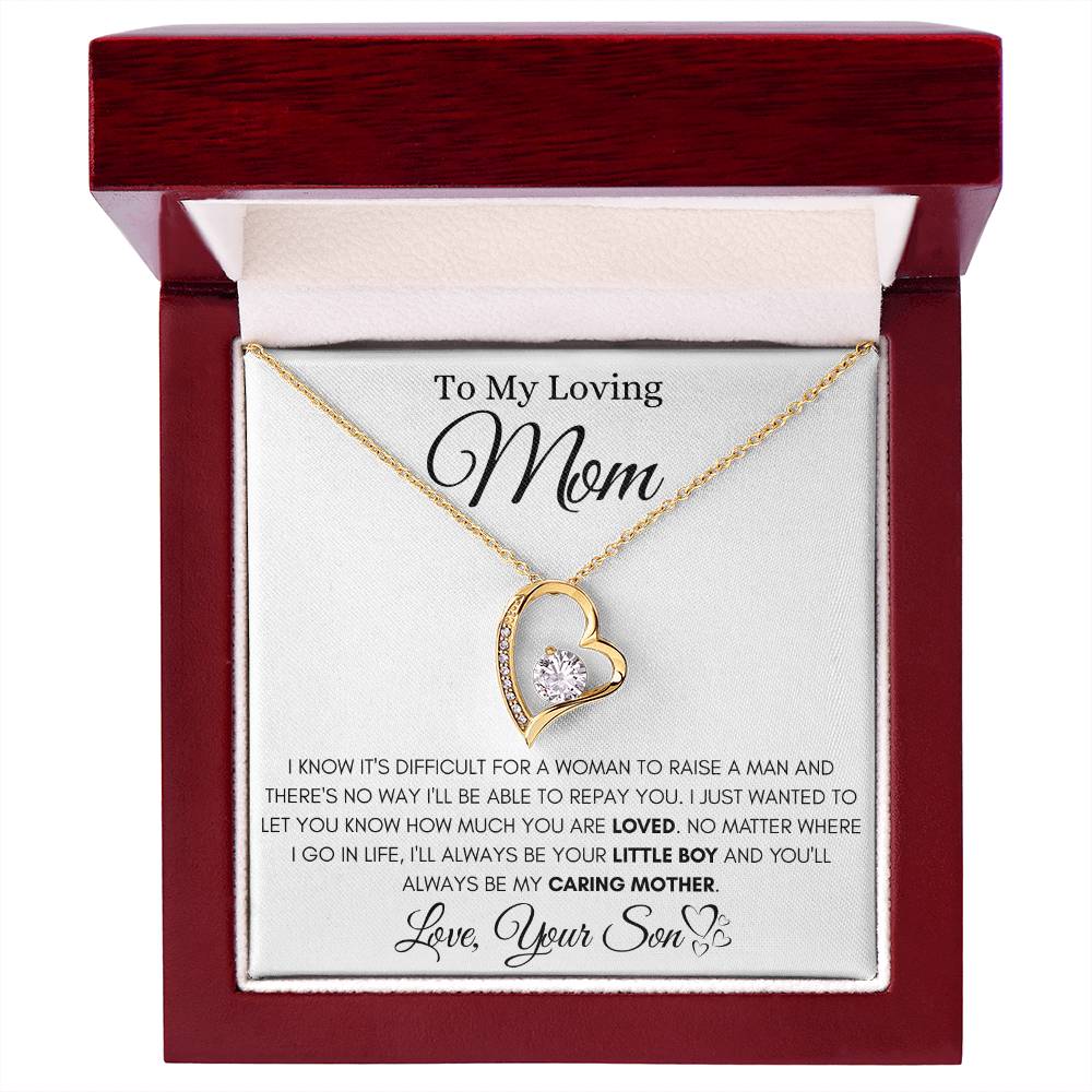 Gift for Mom from Son Forever Love Necklace – To My Loving Mom Gift