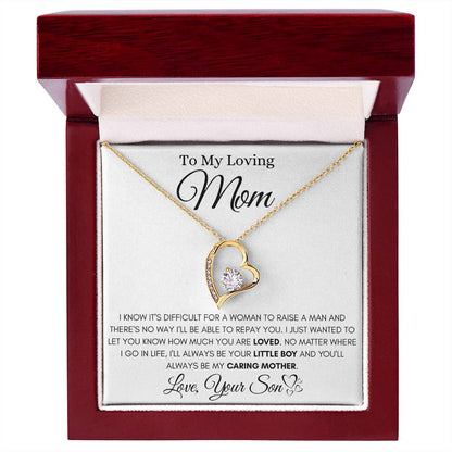 Gift for Mom from Son Forever Love Necklace – To My Loving Mom Gift