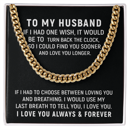 To My Husband Necklace – Love You Always & Forever