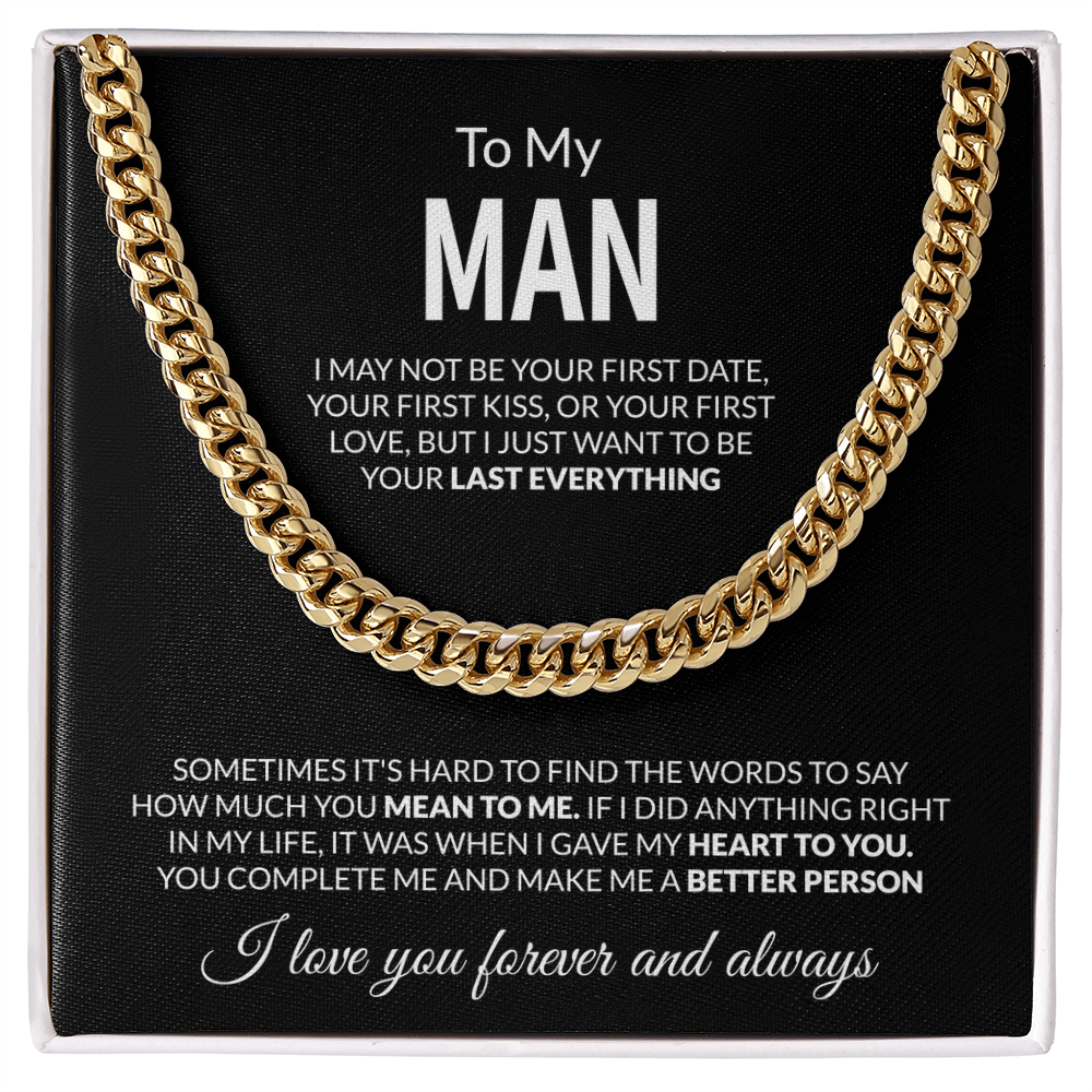 To My Man Necklace – My Last Everything Forever