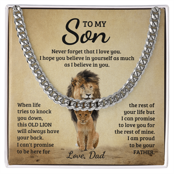 To My Son - This Old Lion Will Always Have Your Back – Love Dad