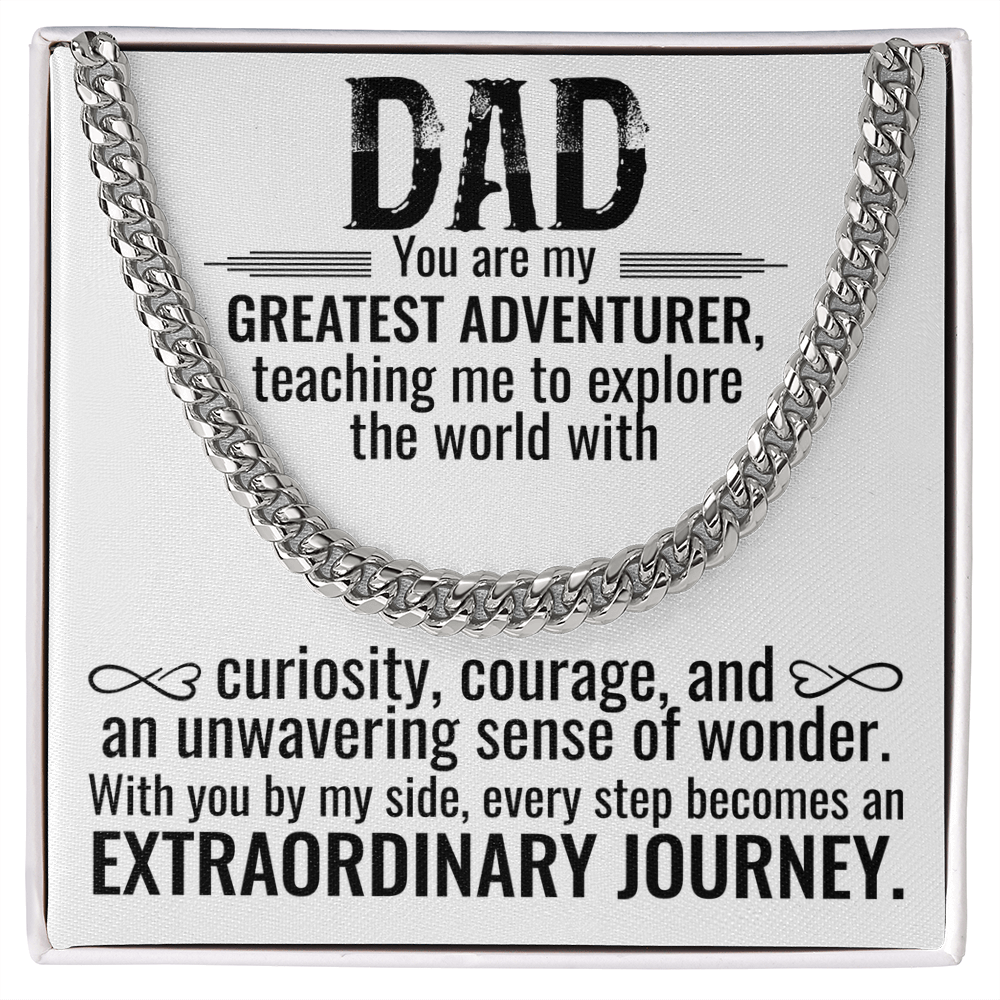 Greatest Adventurer Dad Necklace – An Extraordinary Journey