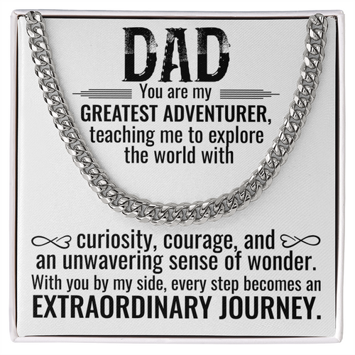 Greatest Adventurer Dad Necklace – An Extraordinary Journey