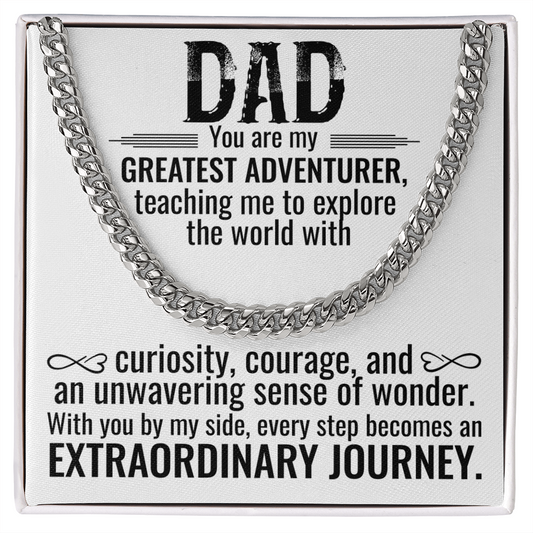 Greatest Adventurer Dad Necklace – An Extraordinary Journey