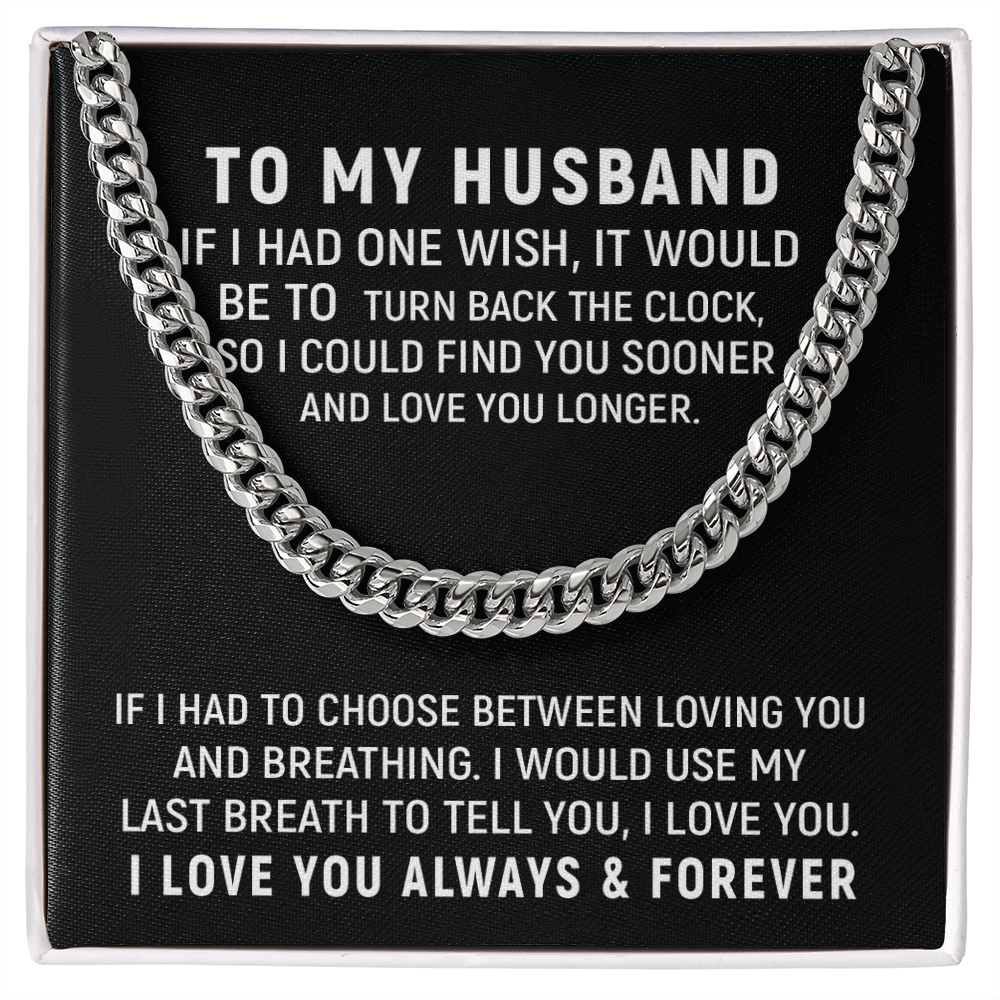 To My Husband Necklace – Love You Always & Forever