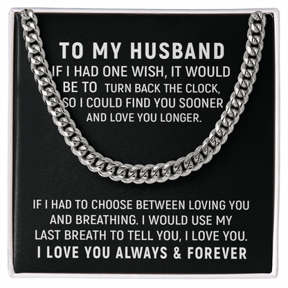 To My Husband Necklace – Love You Always & Forever