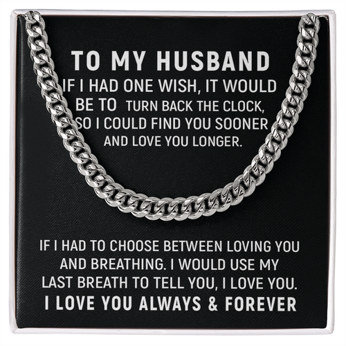 To My Husband Necklace – Love You Always & Forever
