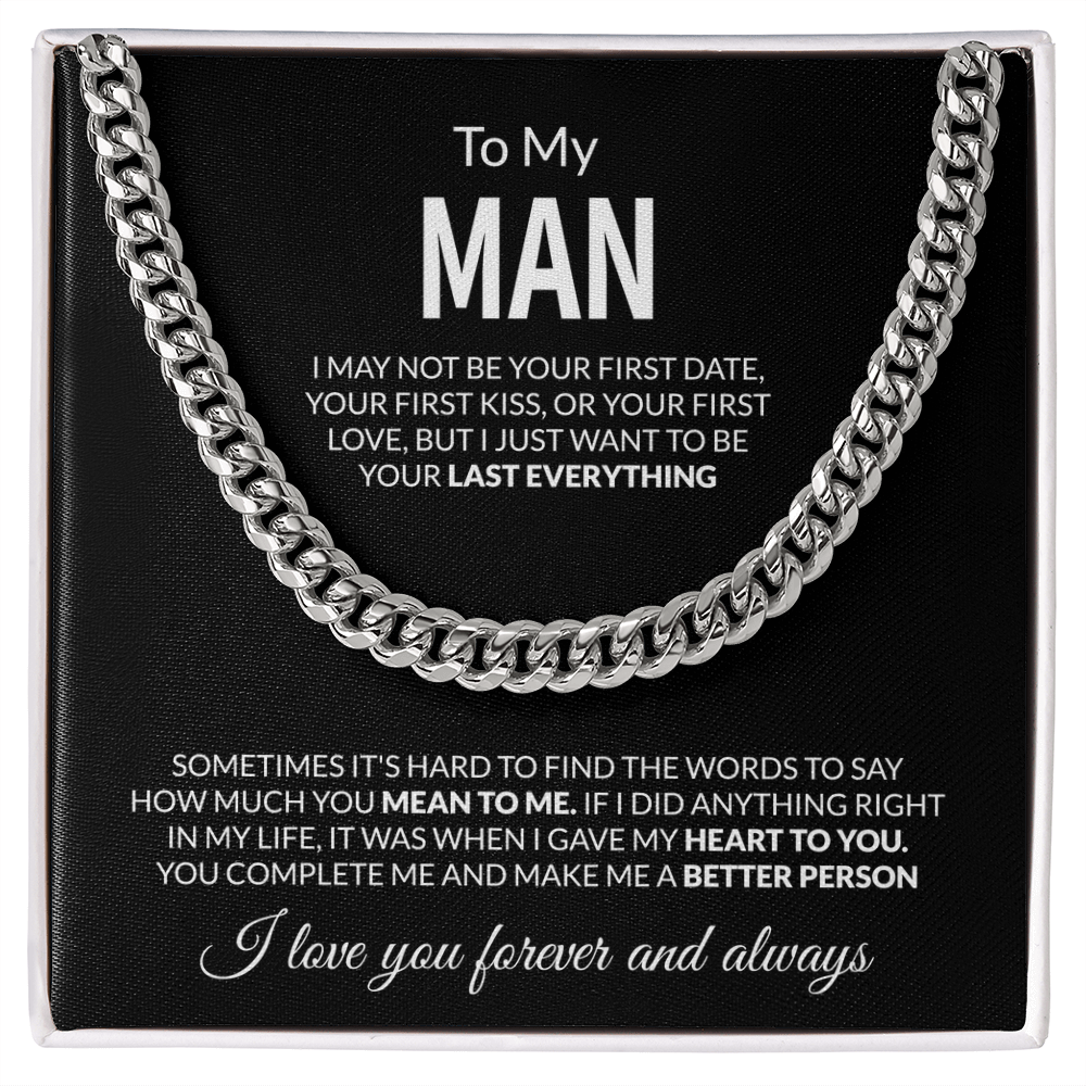 To My Man Necklace – My Last Everything Forever