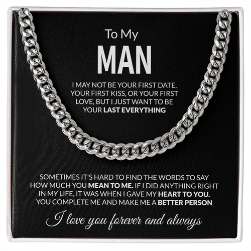 To My Man Necklace – My Last Everything Forever