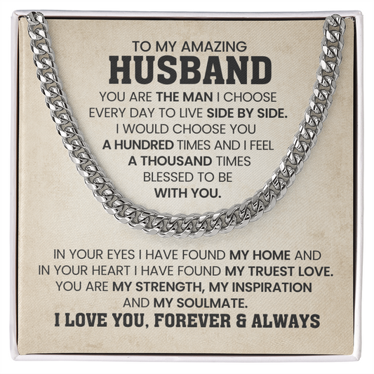 To My Husband Necklace – My Soulmate Forever & Always